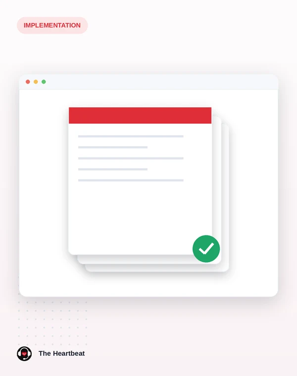 Sections of the weekly QA report